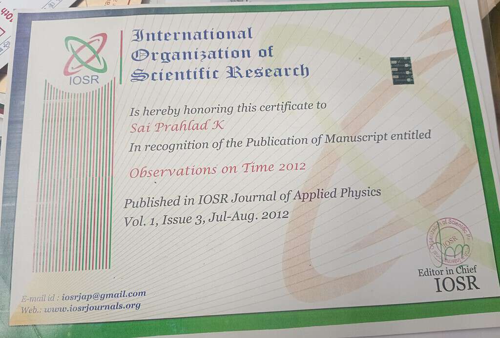 iosr certificate